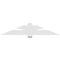 Ekena Millwork Redmond Architectural Grade PVC Gable Bracket, 72"W x 15"H x 2"D x 6"F, 5/12 Pitch GBP072X15X0206RED00 - alternate 4